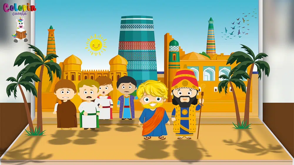 Cuento para niños de Daniel en la fosa de los leones