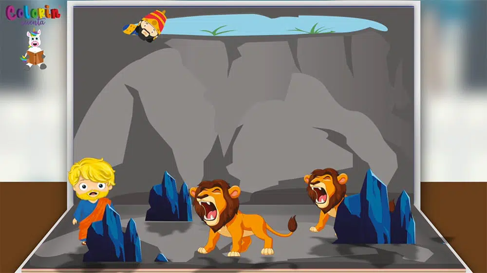 Cuento para niños de Daniel en el foso de los leones