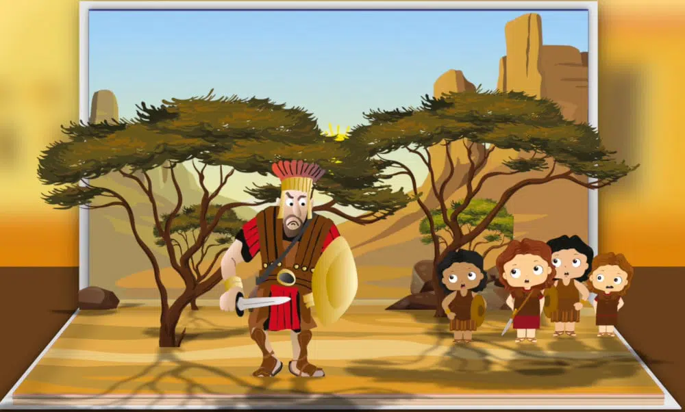 Cuento de David Y Goliat para niños