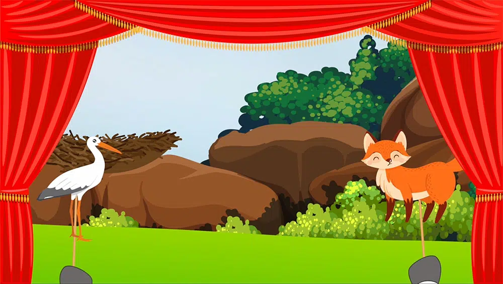 El zorro y la cigüeña