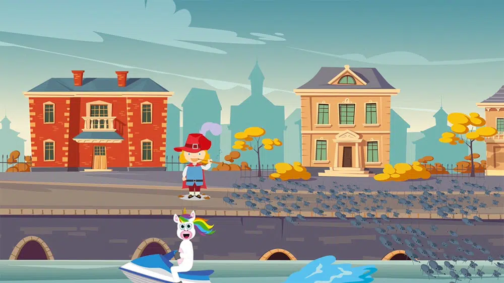 El flautista de hamelin de los hermanos Grimm