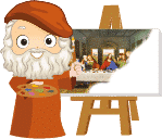 Colorin cuenta Leonardo da Vinci pintando la ultima cena