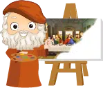 Colorin cuenta Leonardo da Vinci pintando la ultima cena