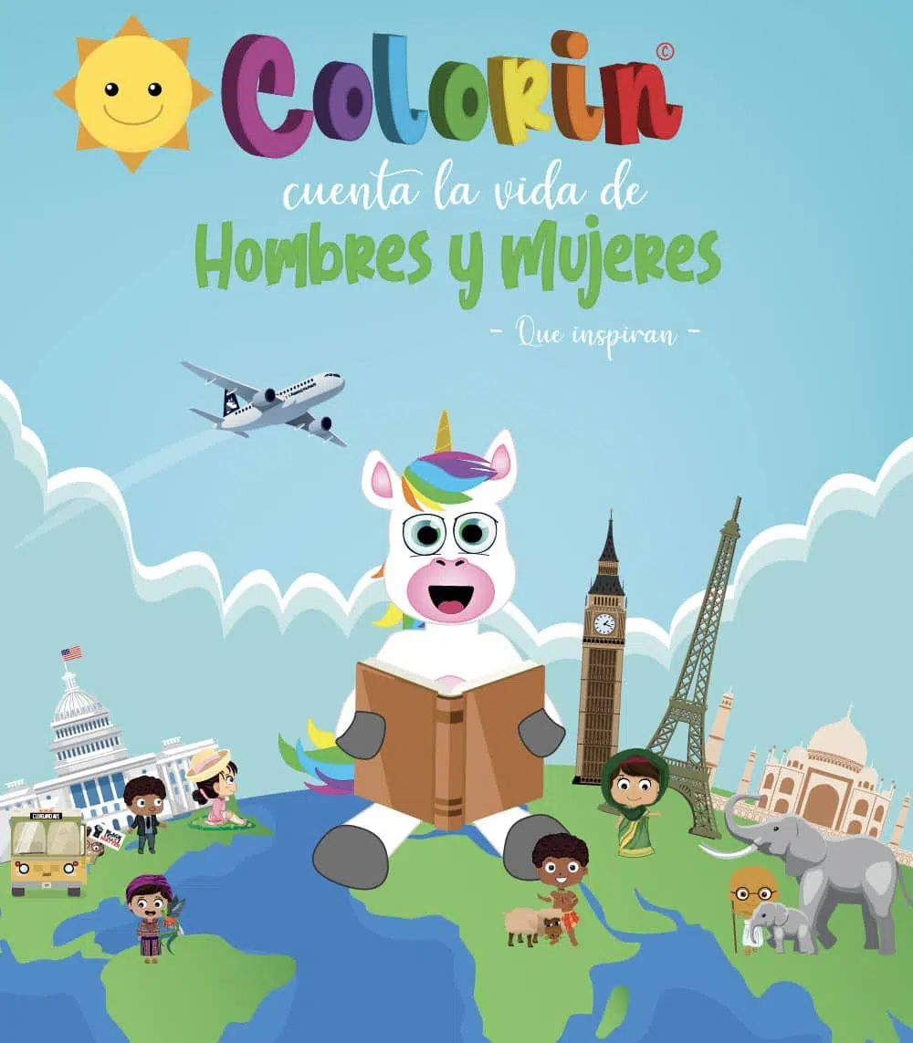 Portada Colorin cuenta la vida de Hombres y Mujeres - Que inspiran