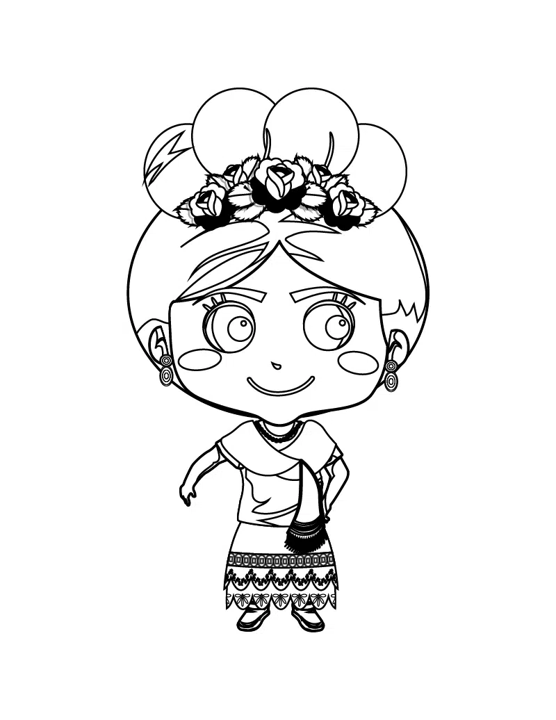 Frida Kahlo to color