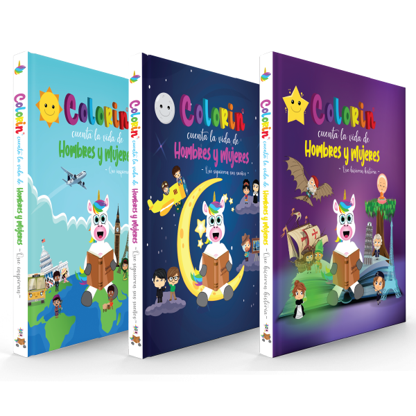 Colorin tells the lives of Men and Women - 3 books